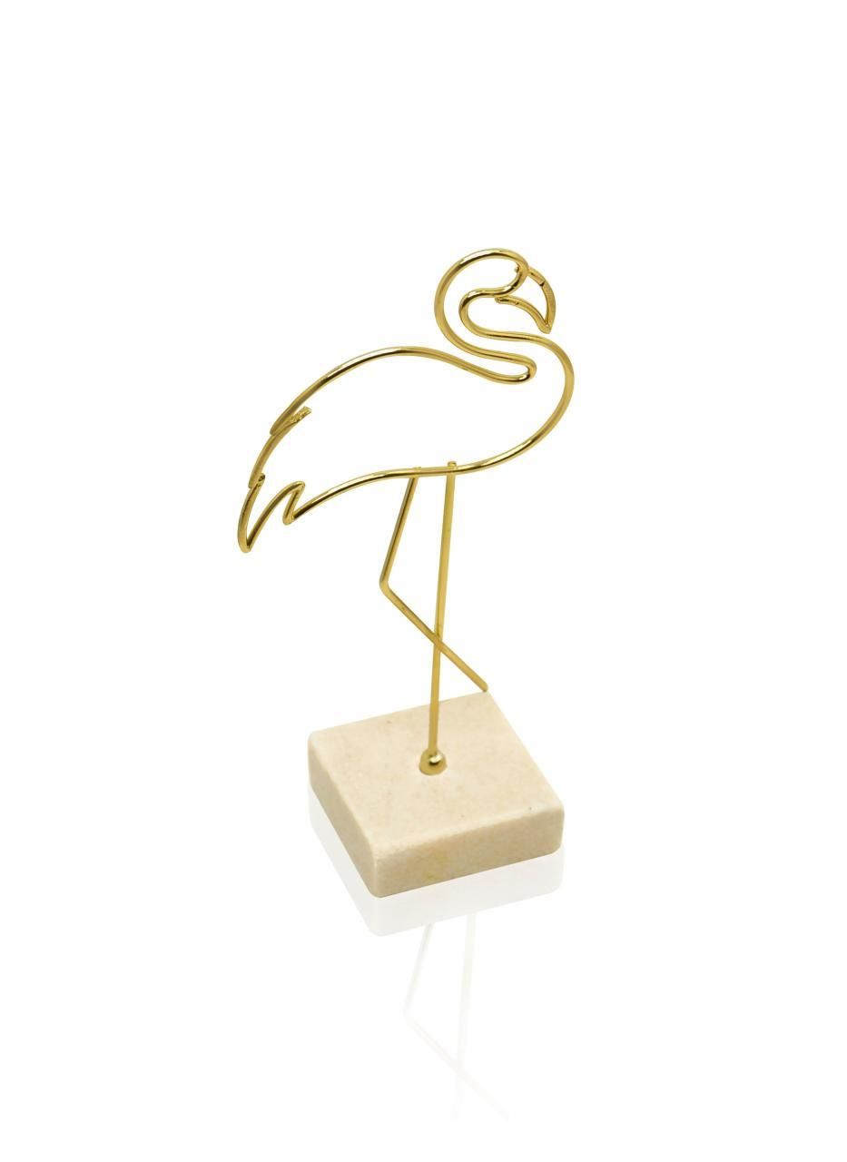 ALTIN MERMER KAİDELİ METAL FLAMİNGO 19CM