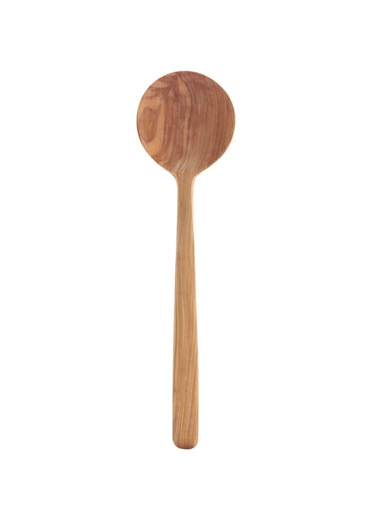 ZEYTİN AĞACI YUVARLAK KAŞIK 33CM