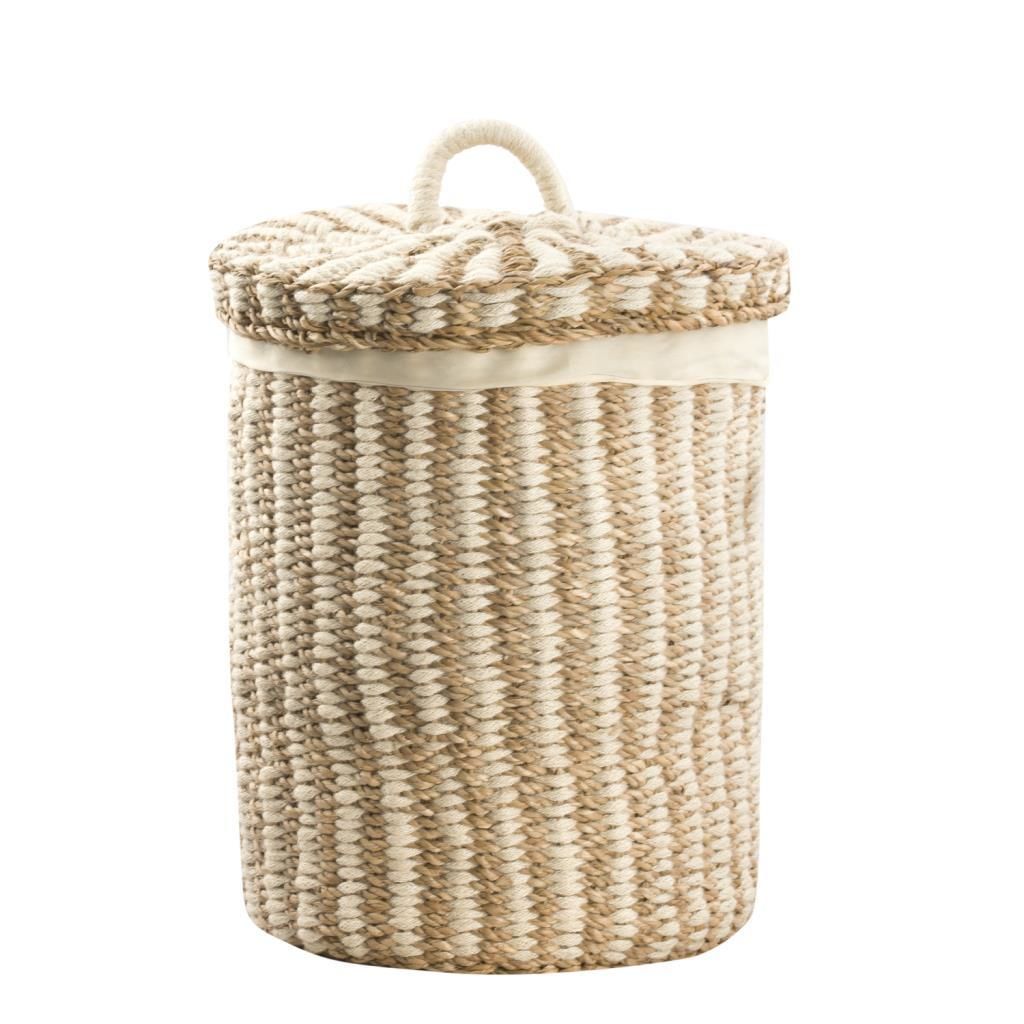 HASIR ÖRGÜ SEPET BEJ 55CM