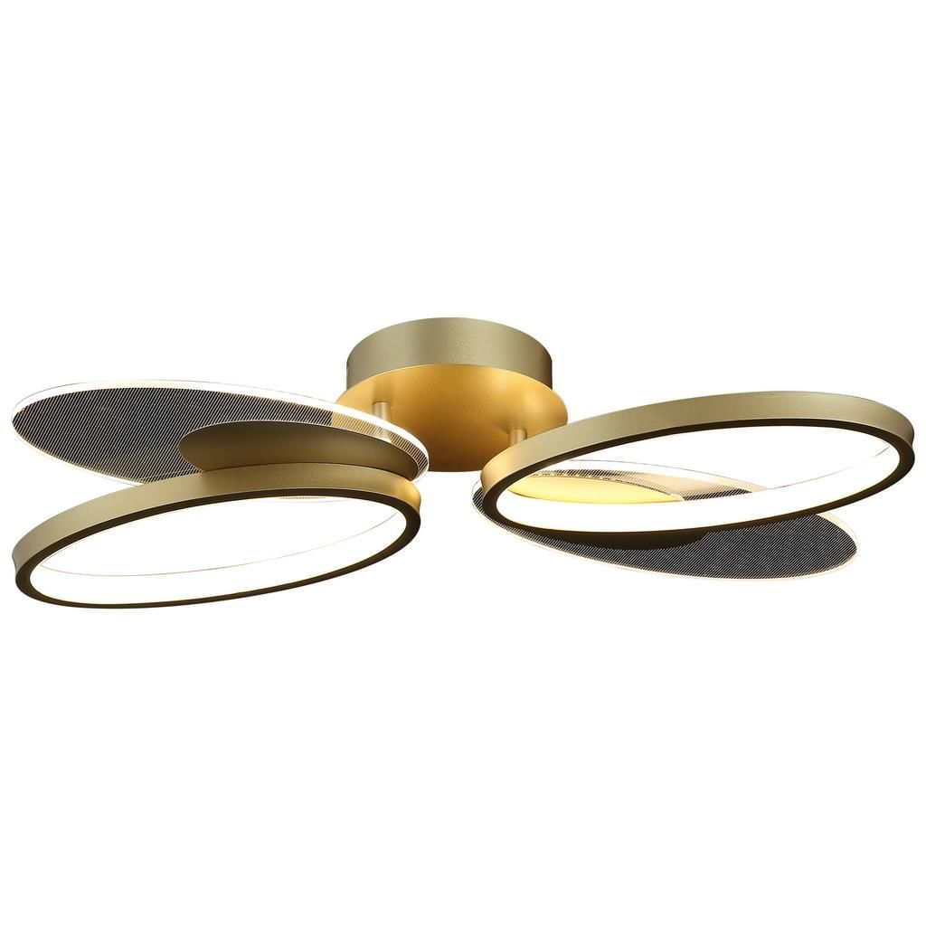 VOSCA ALTIN LEDLİ 4'LÜ PLAFONYER AVİZE 3000K 33W