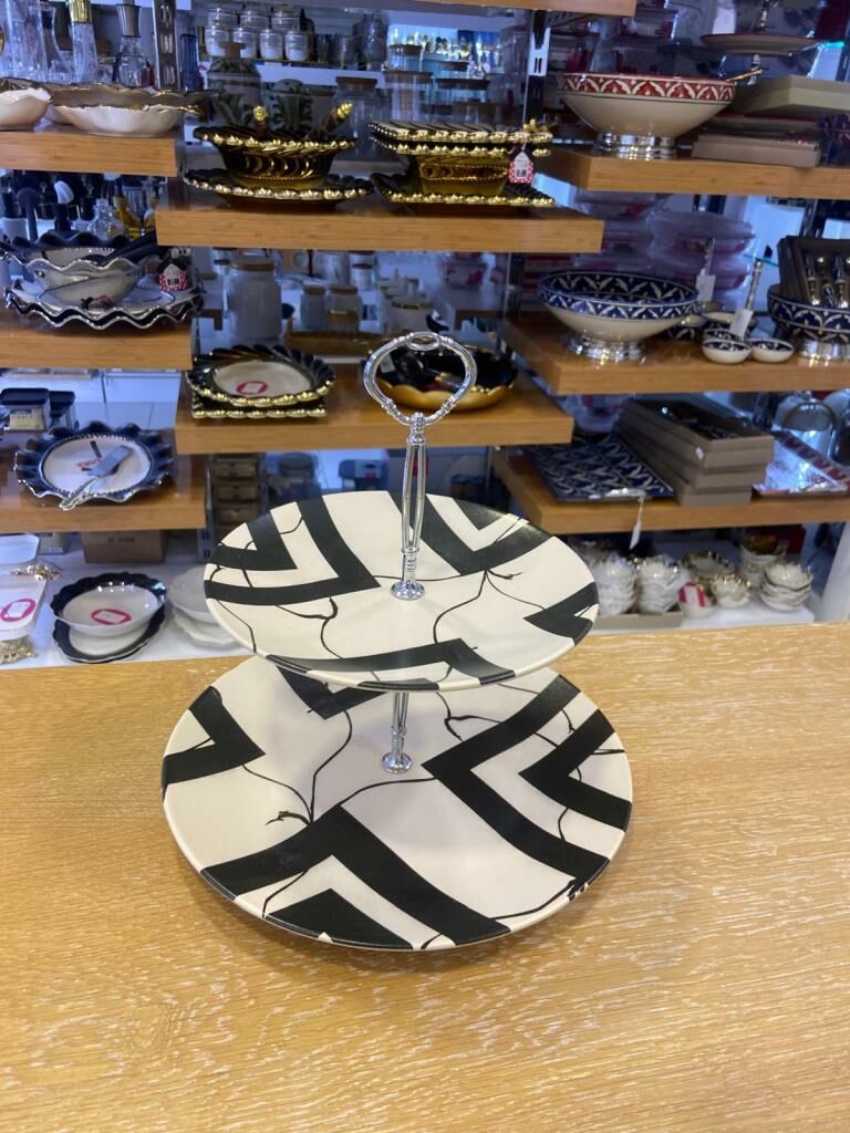 SİYAH DESENLİ 2 KATLI KURABİYELİK