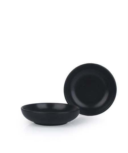 MAT SİYAH YUVARLAK KASE 10CM