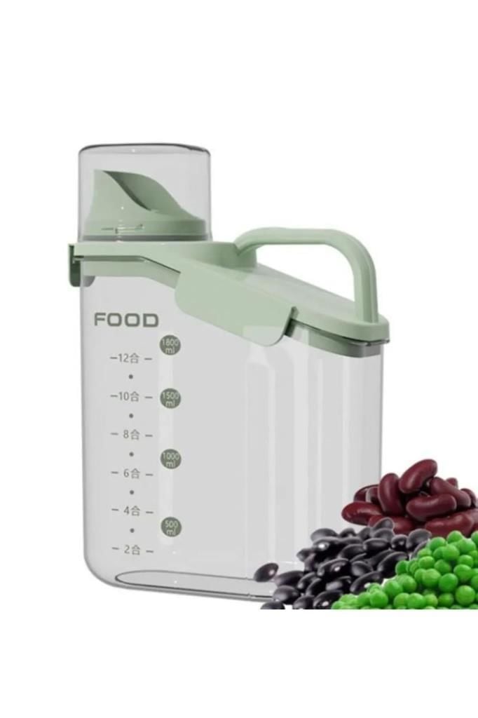 YEŞİL ÖLÇÜLÜ SAKLAMA KABI 2000ML