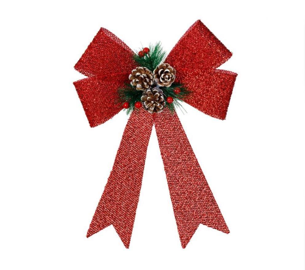 KIRMIZI NOEL FİYONK DEKOR 32CM