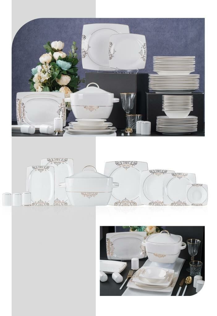 ELENA 12 KİŞİLİK 60 PARÇA YEMEK TAKIMI