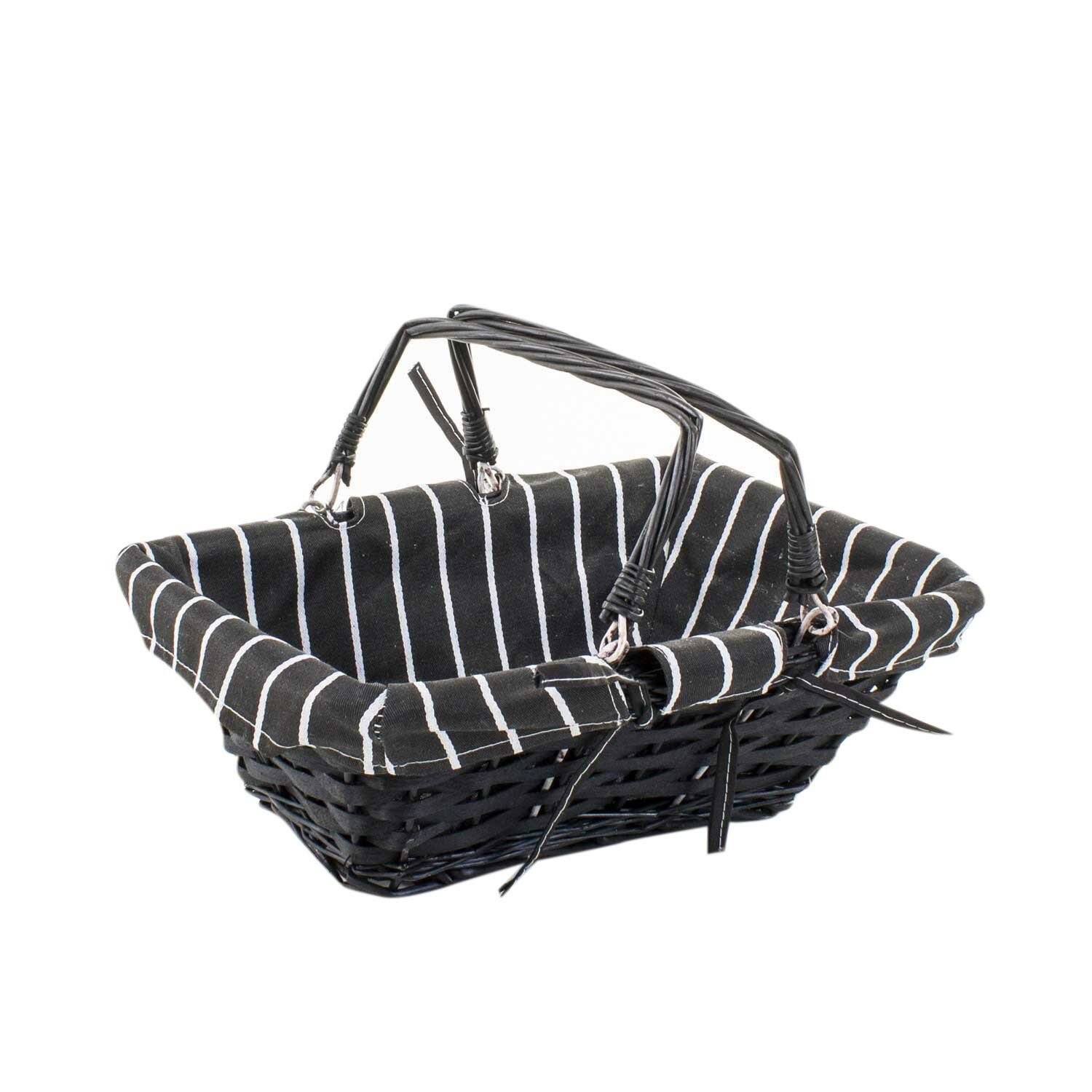 SİYAH DİKDÖRTGEN SEPET 34cm