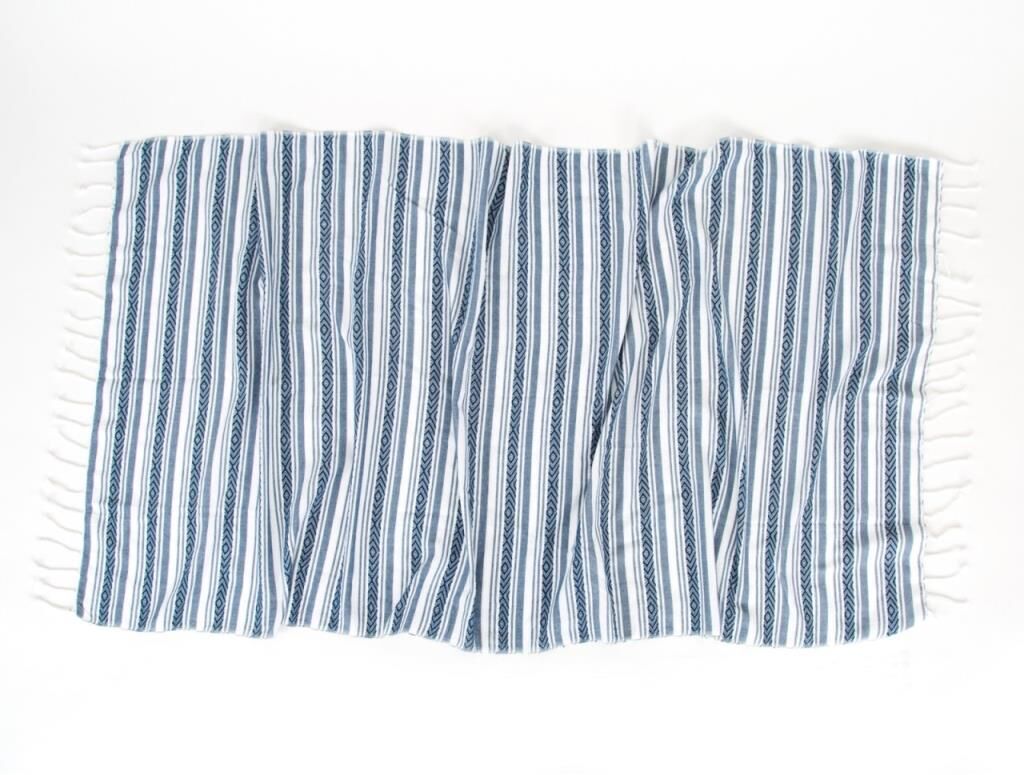 VELOVIS KARA TEZGAH PEŞTEMAL MAVİ 90x170CM