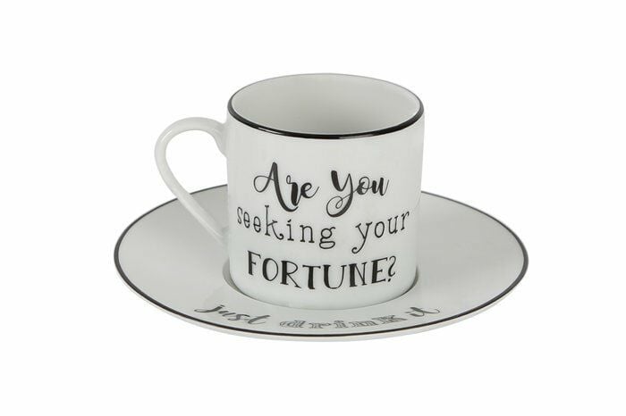 BE HAPPY KLASİK KAHVE FİNCANI(FORTUNE)