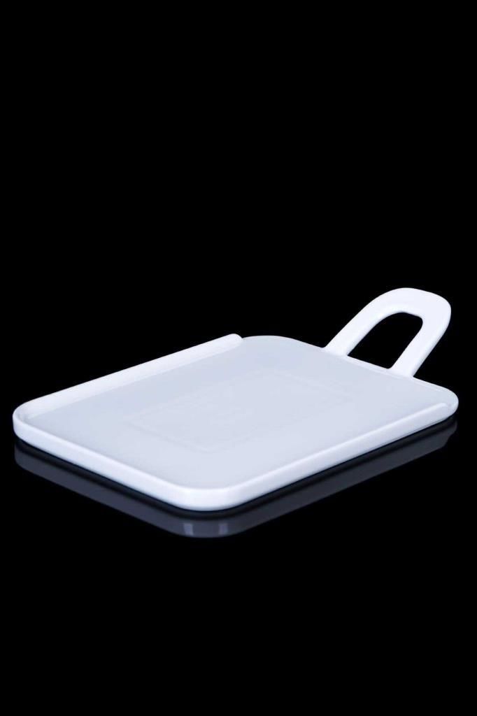 PURE WHITE KULPLU KARE SERVİS TABAK 29CM