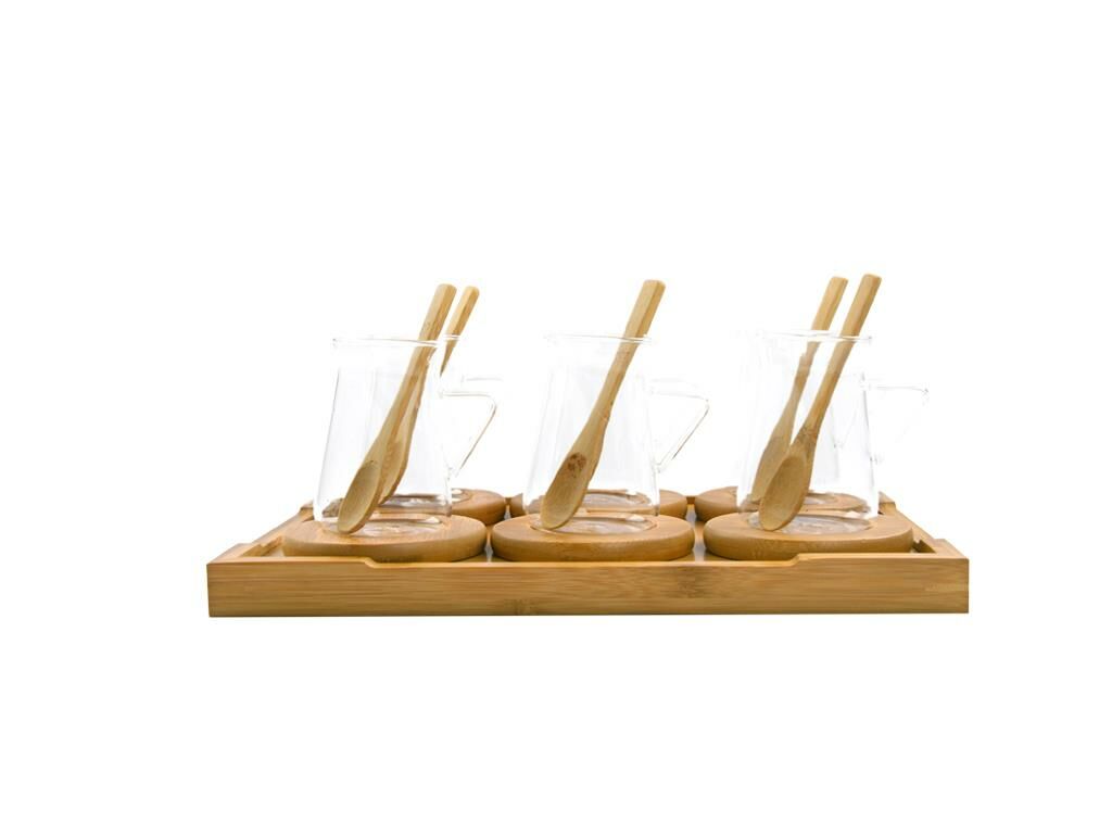 BAMBU TEPSİLİ 19 PARÇA ÇAY SETİ DESEN3