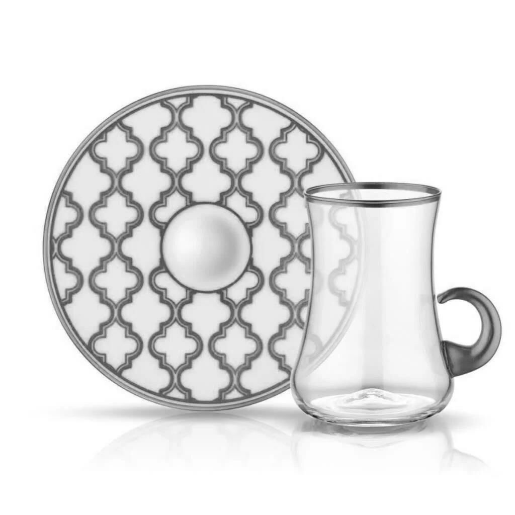 KOLEKSİYON DERVISH VİYANA GÜMÜŞ ÇAY SETİ 1 KİŞİLİK