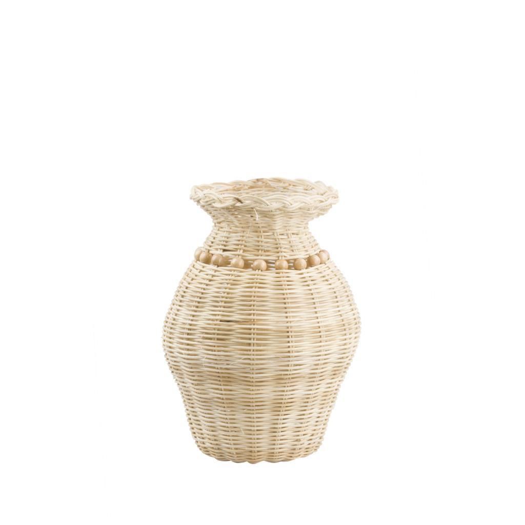 HASIR BONCUKLU VAZO/ÇİÇEKLİK 31CM