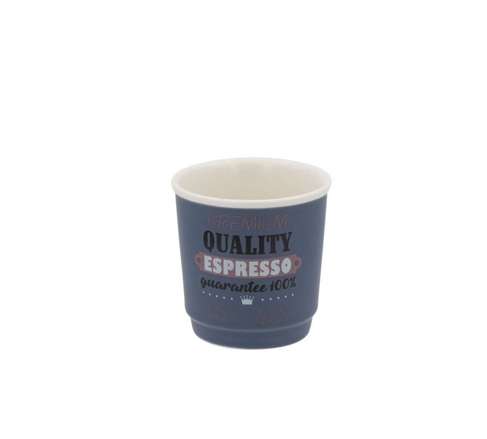 LACİVERT BASKILI ESPRERSSO BARDAK 90ML
