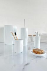 FLORES 5 PARÇA BANYO SETİ BEYAZ