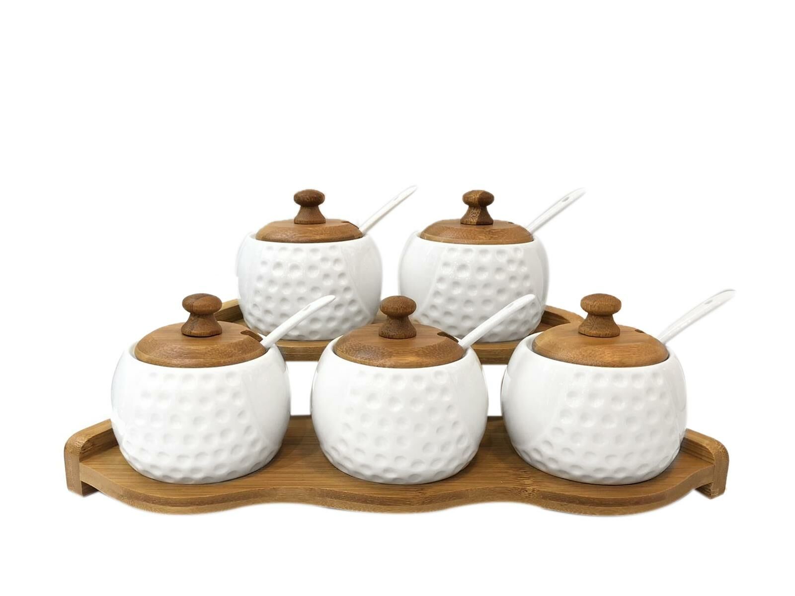 BAMBU PORSELEN 5'Lİ BAHARAT SETİ