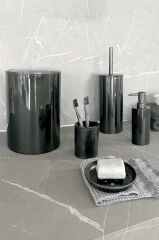 FLORES 5 PARÇA BANYO SETİ SİYAH