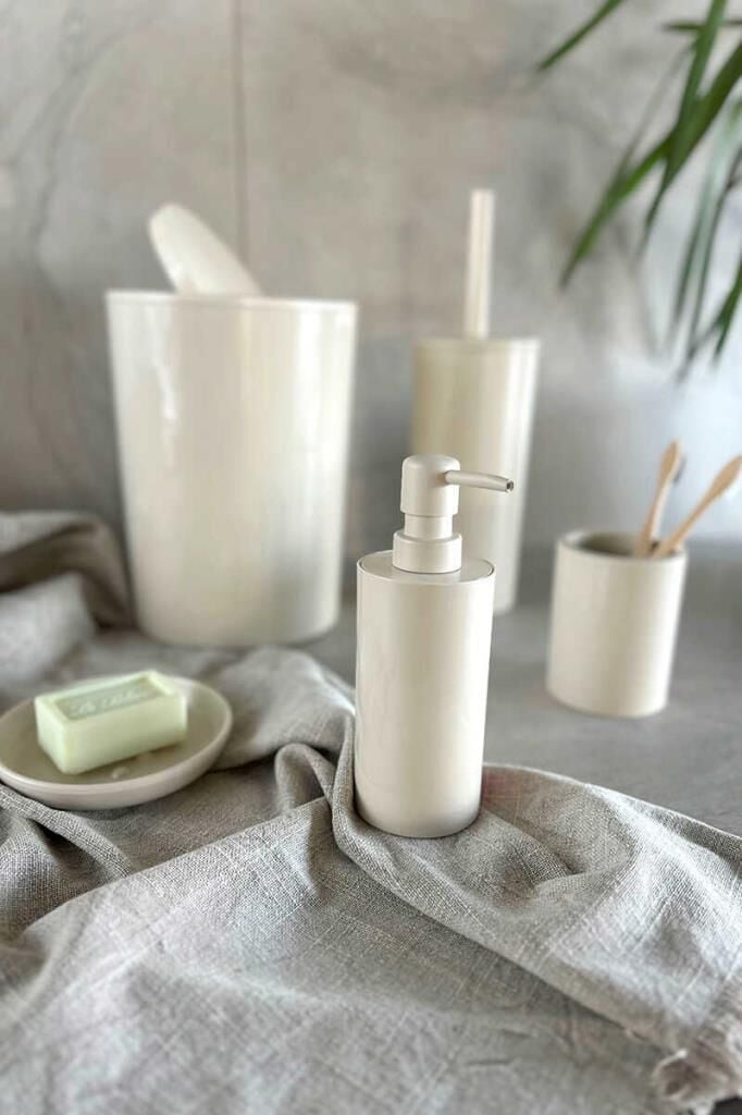 FLORES 5 PARÇA BANYO SETİ BEJ