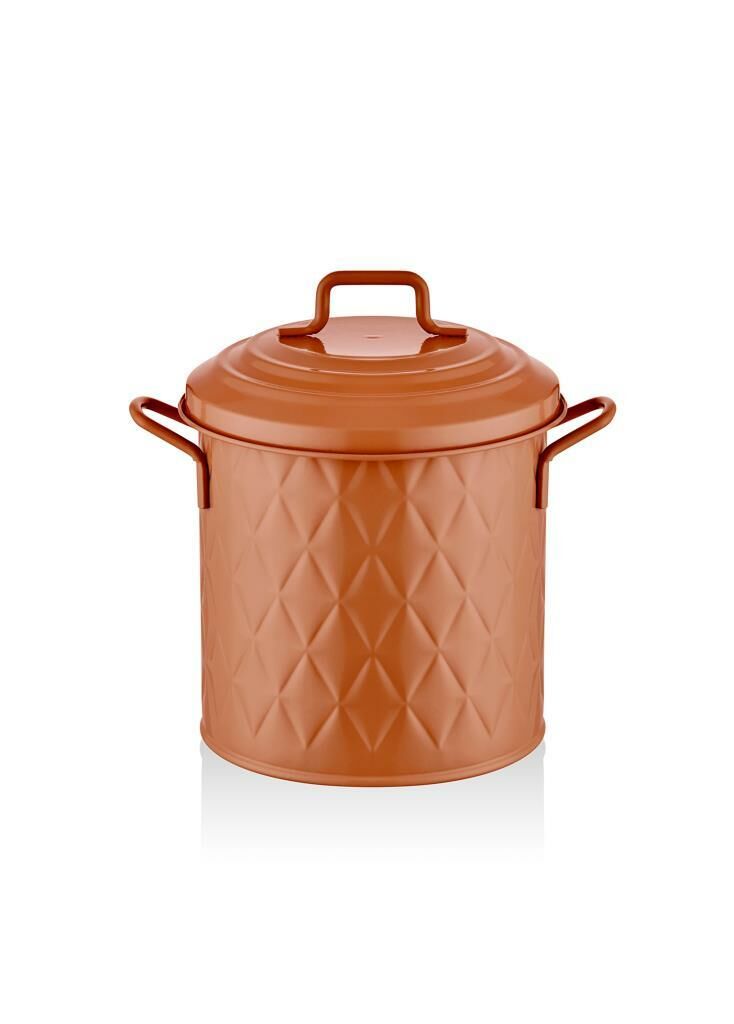 PRİZMA TERRACOTA TEZGAH ÇÖP KOVASI 4LT