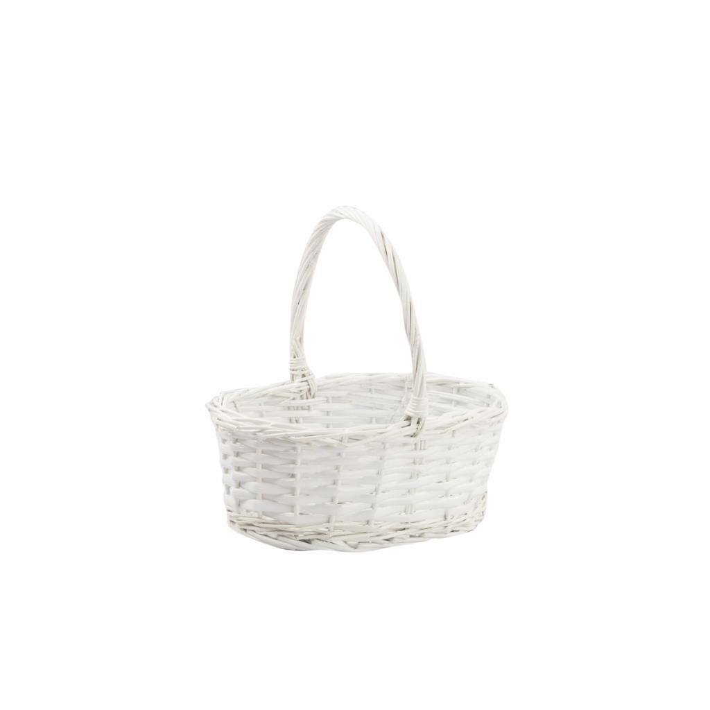 BEYAZ KULPLU SEPET 28CM