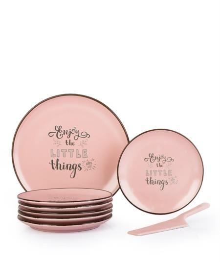 PEMBE 8 PARÇA PASTA SETİ