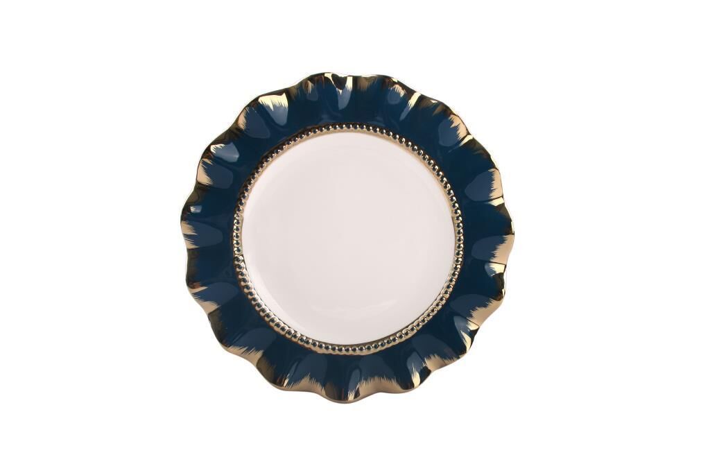LACİVERT ALTIN AVANGARDE SUNUM TABAK 33CM