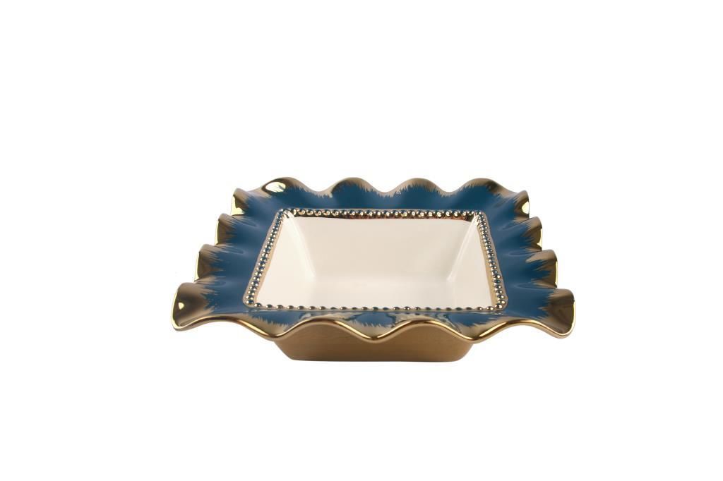 LACİVERT ALTIN AVANGARDE KASE 29CM