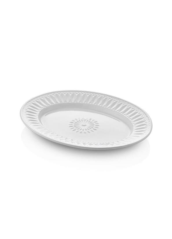 GRANDE BEYAZ OVAL SERVİS TABAK 41X31CM