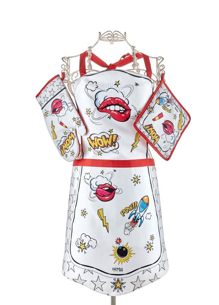 POPART ÖNLÜK ELDİVEN TUTAÇ 3'LÜ SET BEYAZ