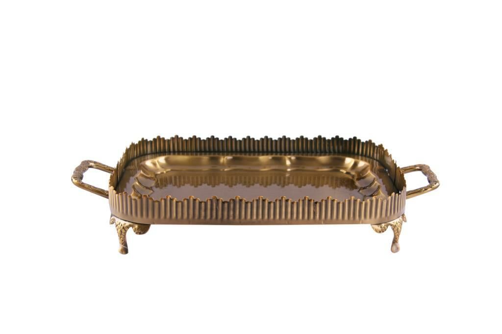 BRONZ DİKDÖRTGEN TEPSİ