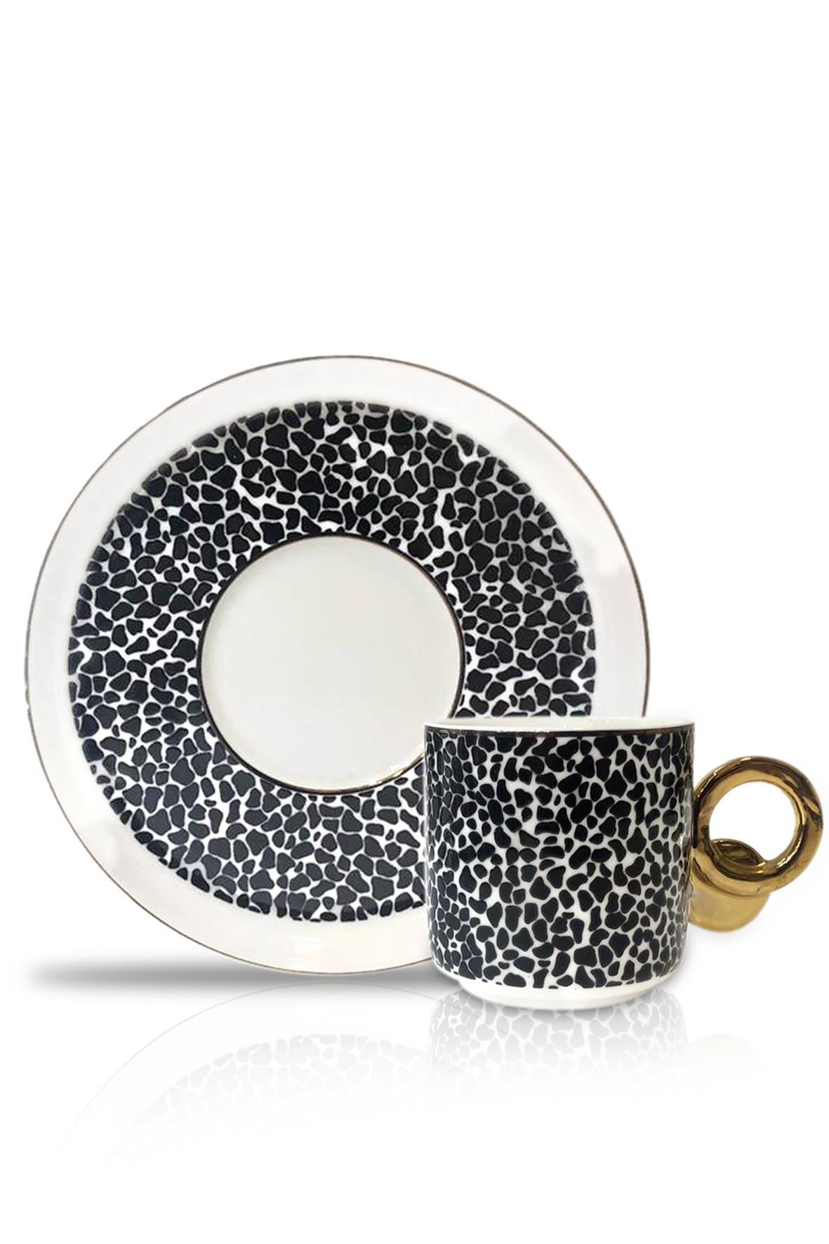 LEOPAR 6'LI TÜRK KAHVESİ FİNCANI DESEN1
