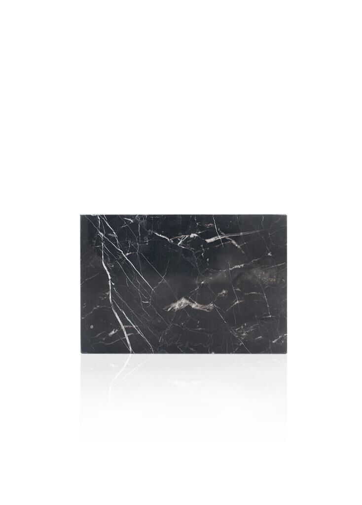 MERMER SİYAH DİKDÖRTGEN SERVİS TABAK 30X20CM
