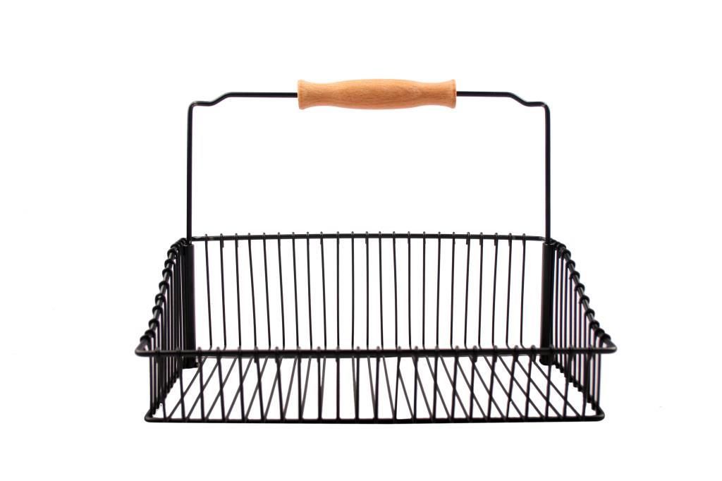 SİYAH METAL SEPET 30CM