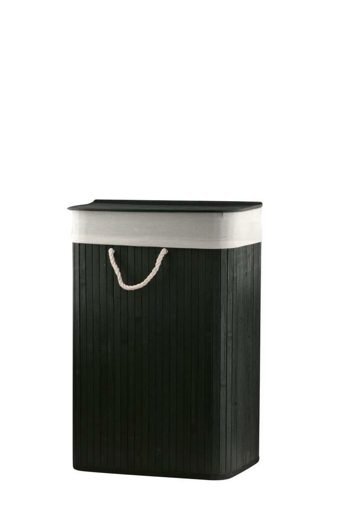 BAMBU SİYAH KATLANIR ÇAMAŞIR SEPETİ 62CM