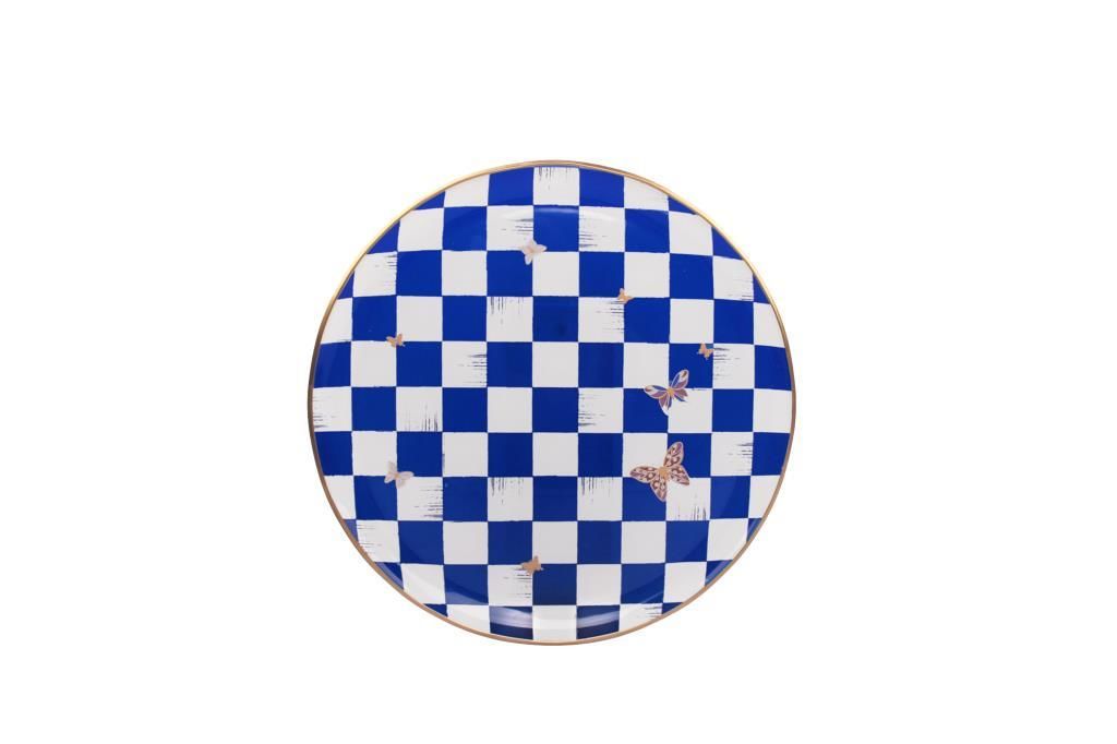 EMMA KOBALT TEKLİ PASTA TABAK 20CM