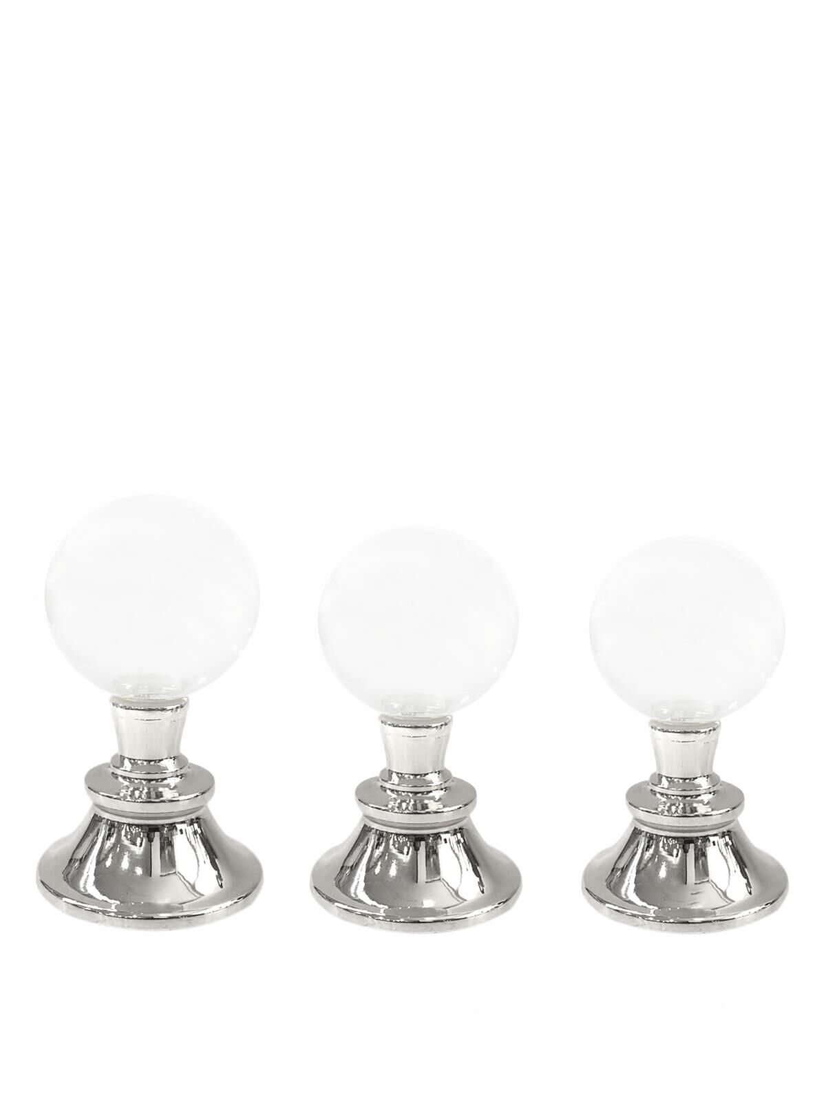 GÜMÜŞ TOP 3'LÜ KRİSTAL KÜRE