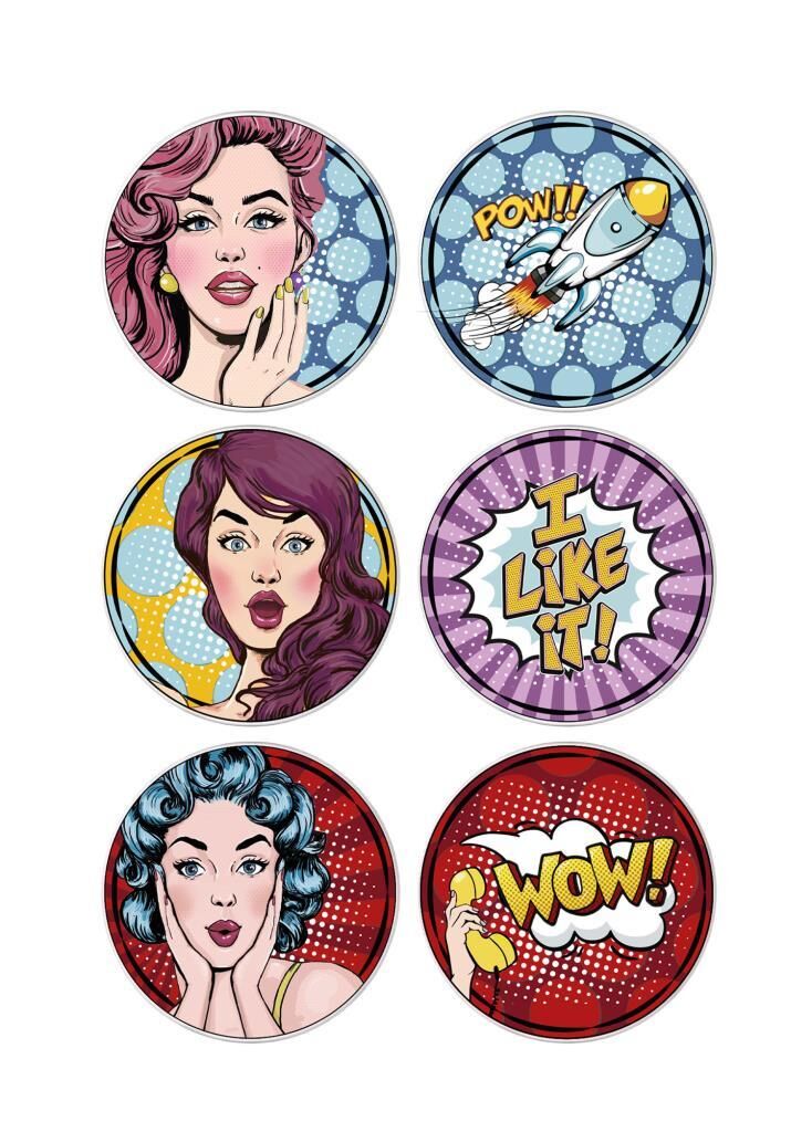 POPART GİRLS 6'LI PASTA TABAK 19CM