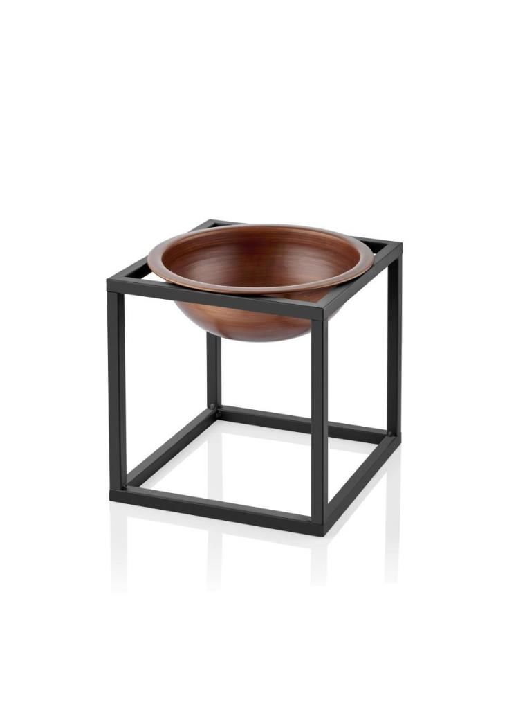 BAKIR SİYAH GALVENİZ MUMLUK/DEKOR 20X20CM