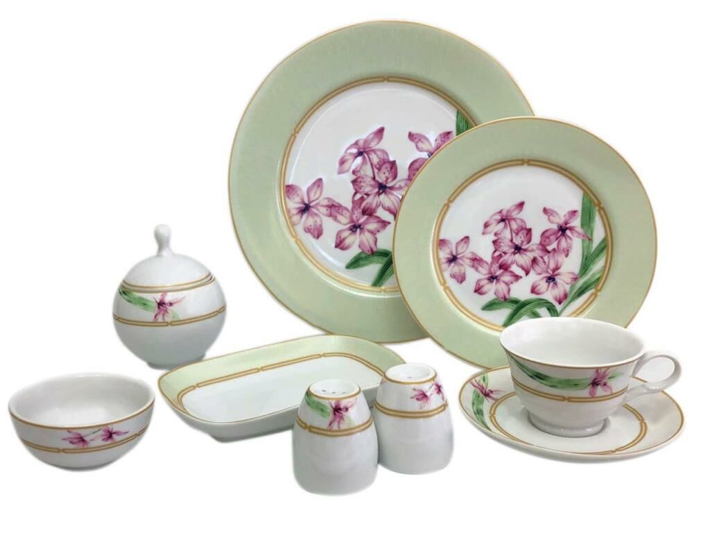 FLOWERS 34P.-6 KŞ.DESENLİ KAHVALTI TAKIMI