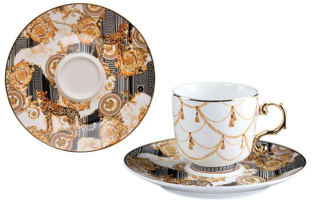 LEOPARD 6 KİŞİLİK TÜRK KAHVESİ FİNCANI