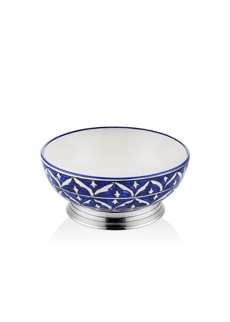 CORALLO MAVİ SALATA KASESİ/DEKOR 25X25X11CM