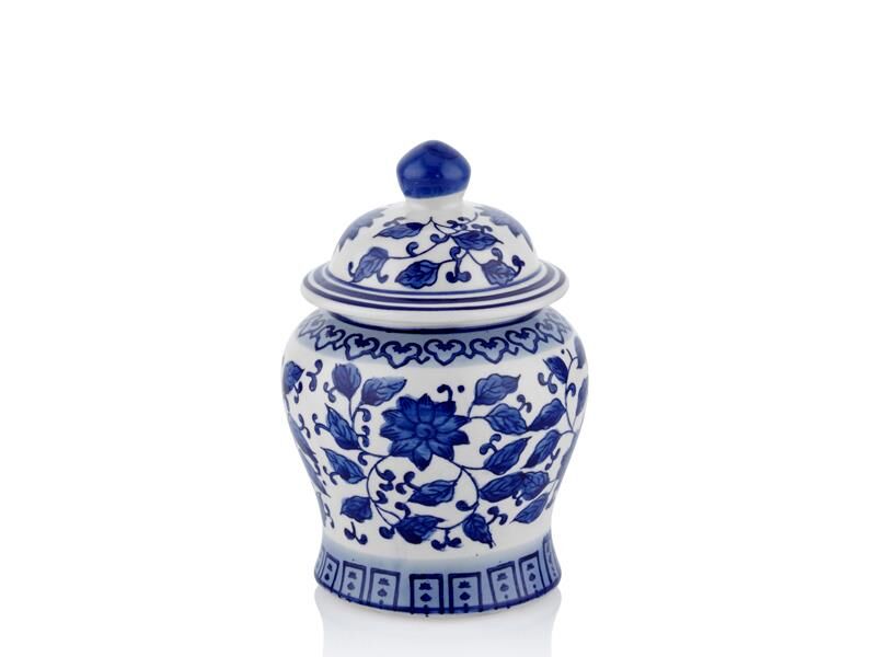 BLEU BLANC B KAPAKLI VAZO/ DEKOR17CM