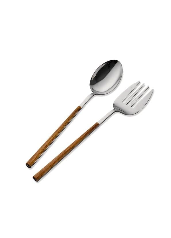 WOODEN SALATA SERVİS SETİ 2 PARÇA