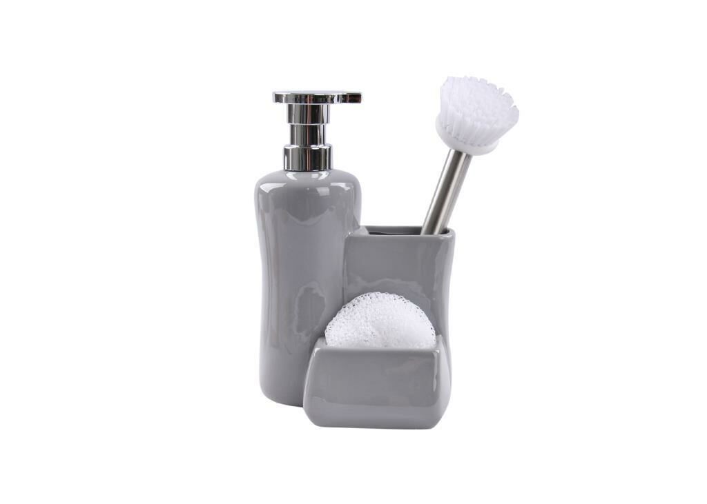 GRİ SIVI SABUNLUK SET