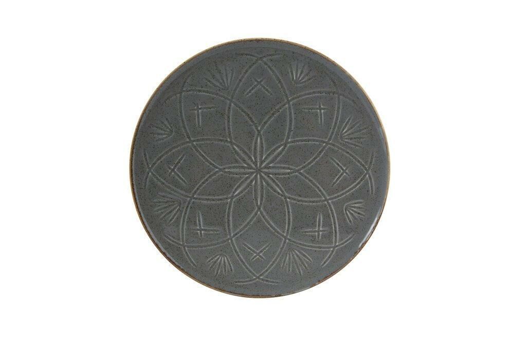 CHRİSTİNA KOYU GRİ SERVİS TABAK 27CM