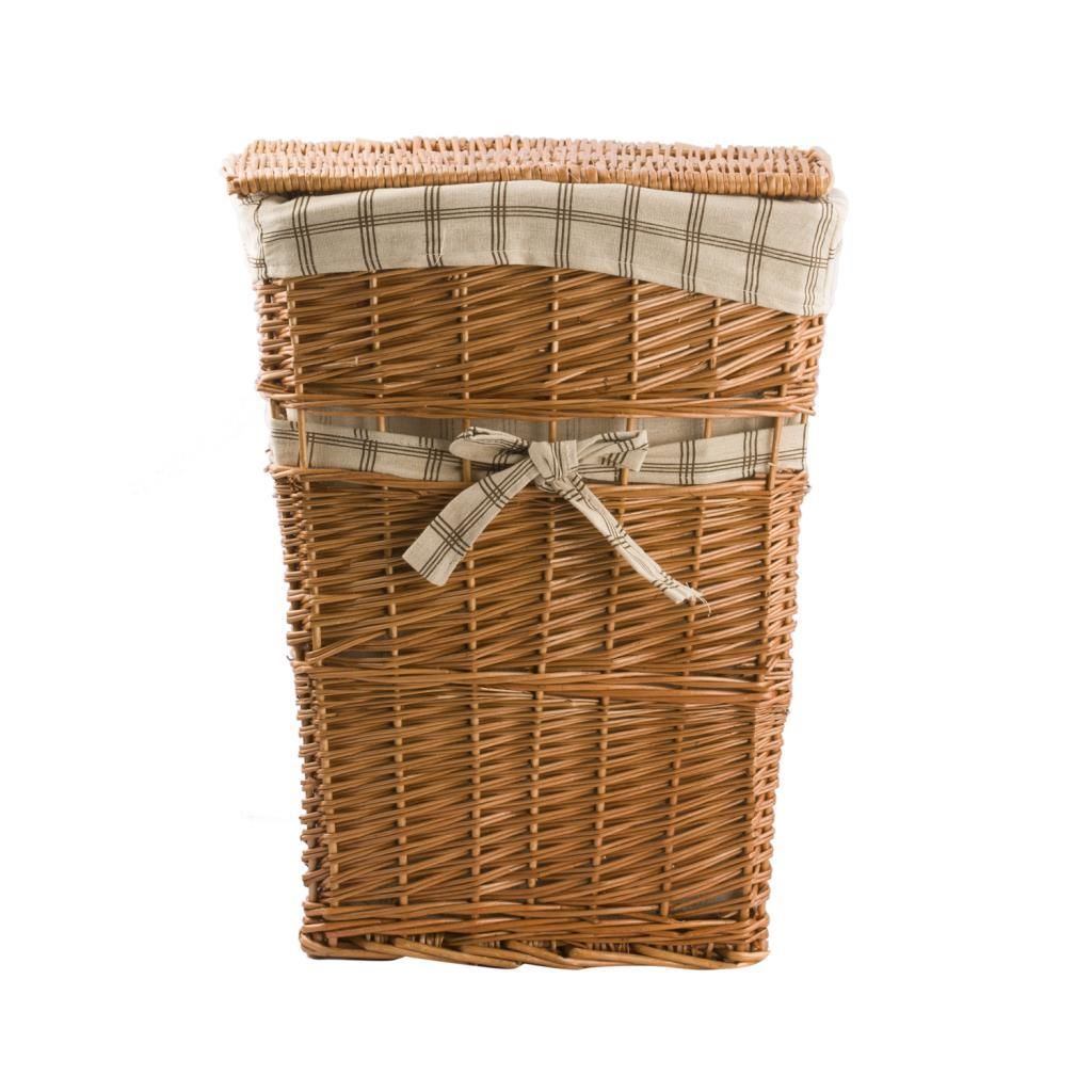HASIR AÇIK KAHVE DİKDÖRTGEN ÇAMAŞIR SEPETİ 61CM