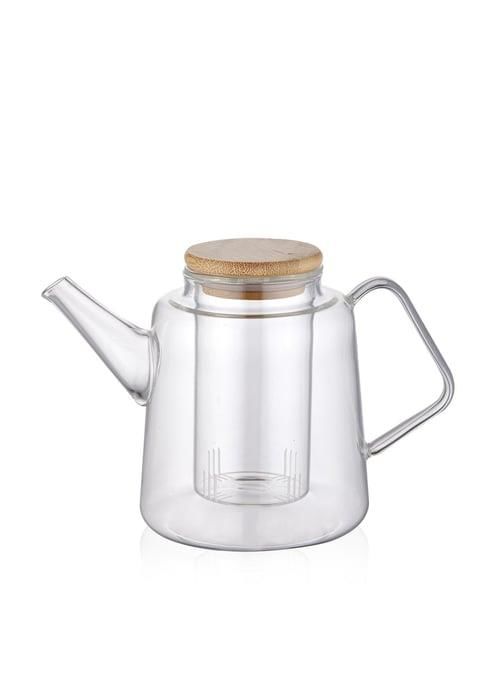 BAMBU KAPAKLI SÜZGEÇLİ DEMLİK 800CC