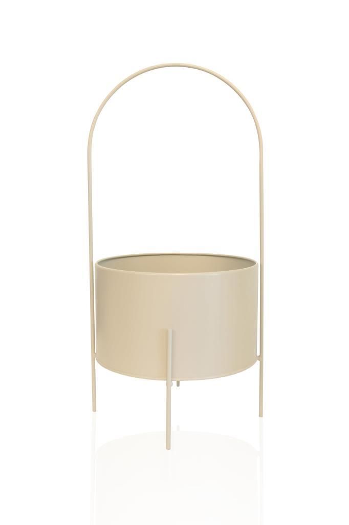 COTTA AÇIK GRİ SAKSI 25X15CM