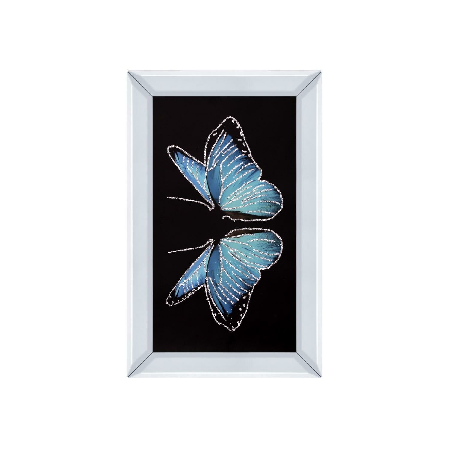 MAVİ AYNALI KELEBEK TABLO 40x60cm