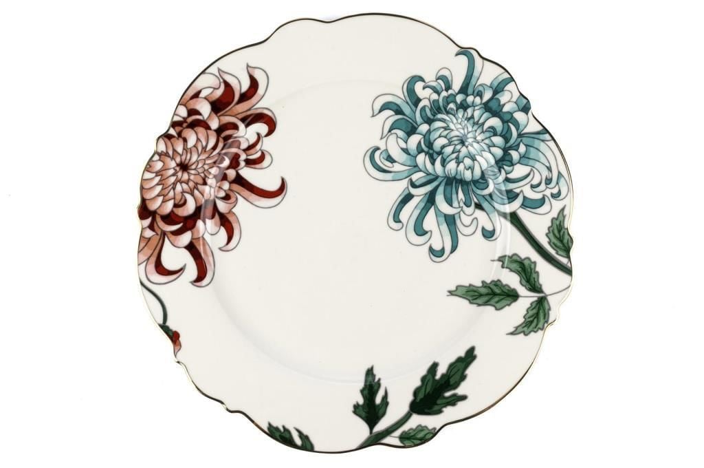 FLEUR BEYAZ TEKLİ SERVİS TABAK 27CM