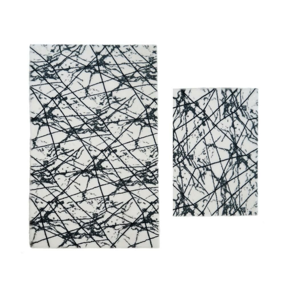 COMFORT MARBLE BEYAZ 2'Lİ HALI/PASPAS